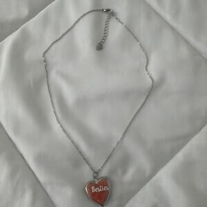 Heart Locket Necklace Besties